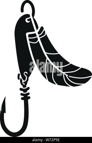 Winter angeln Haken Symbol. Einfache Abbildung: Winter angeln Haken vektor Symbol für Web Design auf weißem Hintergrund Stock Vektor