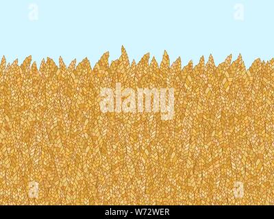 Abstract vector Cartoon doodle Weizen Hintergrund Stock Vektor