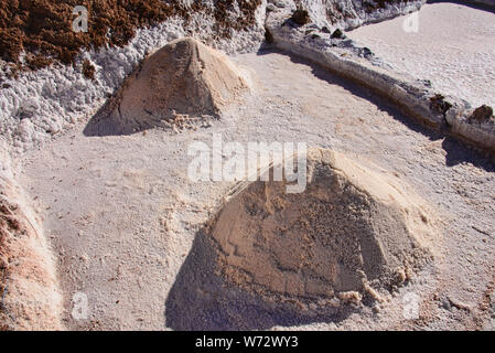 Salz von Maras, das Heilige Tal, Peru Stockfoto