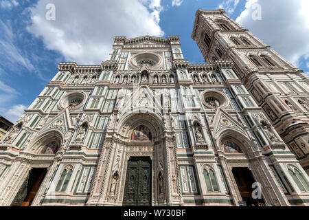 Die Fassade von Santa Maria del Fiore Stockfoto