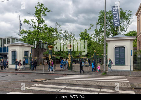 Besucher eingabe Artis Zoo Amsterdam, den ältesten Zoo der Niederlande Stockfoto