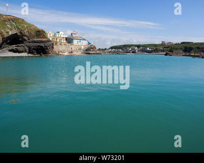 Bude Meer Pool, Cornwall, UK Stockfoto