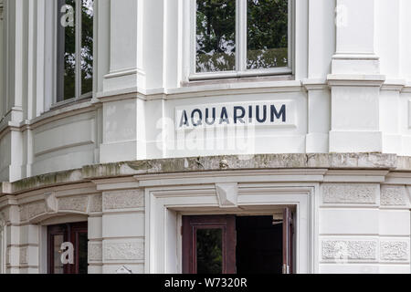 Eingang berühmten Niederländischen aquarium Amsterdamer Artis Zoo im historischen Gebäude Stockfoto