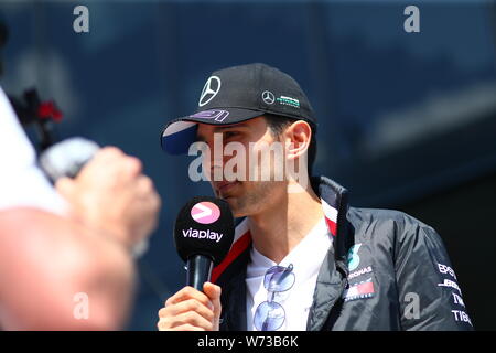 Budapest, Ungarn. 04 Aug, 2019. #31 Esteban Ocon Mercedes AMG Team F1. GP von Ungarn, Budapest 2-4 August 2019 Credit: Unabhängige Fotoagentur/Alamy leben Nachrichten Stockfoto