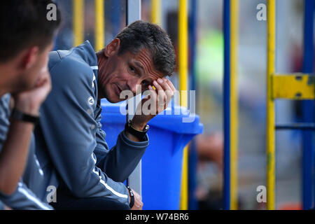 02-08-2019: Fußball: v FC Volendam: Cambuur Leeuwarden Trainer Trainer Wim Jonk des FC Volendam Stockfoto