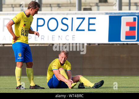 02-08-2019: Fußball: v FC Volendam: Cambuur Leeuwarden Blessure Doke, Schmidt, der SC Cambuur Stockfoto