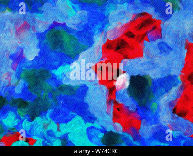 Bunte Texturen Hintergrund für künstlerische Gestaltung. Abstrakte Kunst Elemente Muster. Pinselstriche auf Leinwand. Kreative moderne Tapete. Web Grafik Dekor Stockfoto