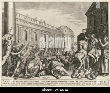 De Kindermoord te Bethlehem Matheus 216. Stockfoto