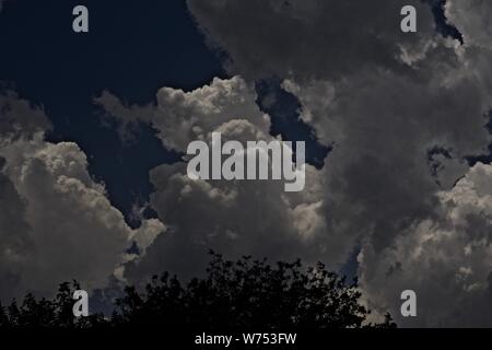 Gewitterwolken über Canyon, Texas Stockfoto