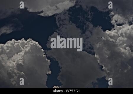 Gewitterwolken über Canyon, Texas Stockfoto