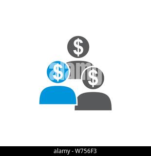 Finanzielle Technologie zugehörige Symbol auf den Hintergrund für Grafik- und Webdesign. Einfache Abbildung. Internet Konzept Symbol für Website Taste oder Mobile Stock Vektor