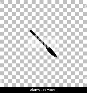 Skalpell. Flache schwarze Symbol auf einen transparenten Hintergrund. Piktogramm für Ihr Projekt Stock Vektor
