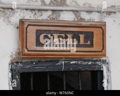 Die Cape Coast Castle an der Küste von Ghana als wichtige Basis für den sklavenhandel an der Gold Coast. Die ehemalige Festung ist heute ein Museum und UNESCO-Weltkulturerbe seit 1979. | Verwendung weltweit Stockfoto