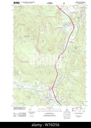 USGS TOPO Karte New-Hampshire NH Plymouth 20120606 TM Wiederherstellung Stockfoto