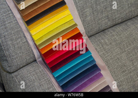 Stoffmuster für Textil. Möbel und Kleidung Stockfoto