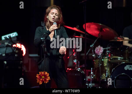 // Sue in Konzert in der Juan Jazz Festival 2016, Pinède Gould, in Juan-les-Pins, auf 2016/07/21. Stockfoto