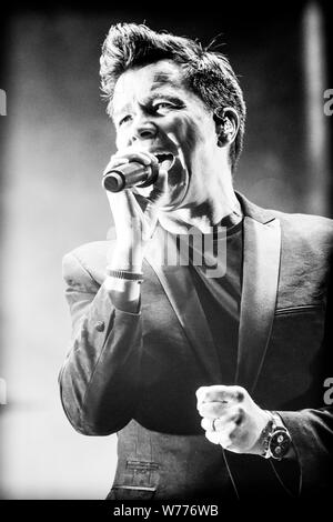 8. Jazzpiknik Paloznak - Plattensee Ungarn - August 03, 2019 - Rick Astley englischer Sänger, Musiker - Foto Ilona Stockfoto