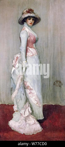 James McNeill Whistler, Malerei, Harmonie in Rosa und Grau, Porträt der Lady Meux, 1881 Stockfoto