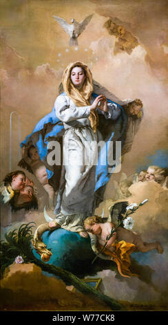 Giovanni Battista Tiepolo, Malerei, die Unbefleckte Empfängnis, 1767-1768 Stockfoto