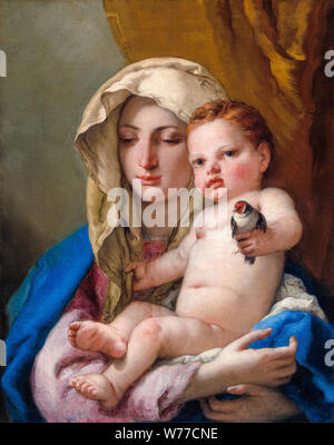 Giovanni Battista Tiepolo, Madonna der Stieglitz, Malerei, 1767-1770 Stockfoto