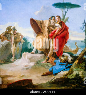Giovanni Battista Tiepolo, Malerei, Rinaldo und Der Magus von Ascalon, 1742-1745 Stockfoto