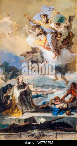 Giovanni Battista Tiepolo, der hl. Thekla Beten für den Plague-Stricken, Malerei, 1758-1759 Stockfoto