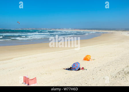 Praia da Gamboa, Peniche, Leiria District, Estremadura, Portugal Stockfoto