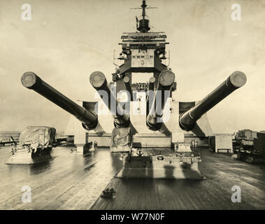 HMS Duke of York war ein King George V-Klasse Schlachtschiff der Royal Navy. Stockfoto