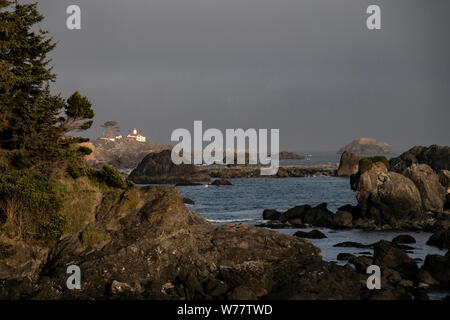 CA 03426-00 ... Kalifornien - Battery Point Lighthouse in Crescent City. Stockfoto