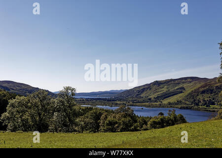 Dunalastair Seeblick von Craigh Na Dun - Pitlochry, Schottland, Vereinigtes Königreich Stockfoto