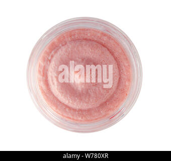 Öffnen Glas Glas mit Kaviar von Hechte mit Löffel Stockfoto, Bild