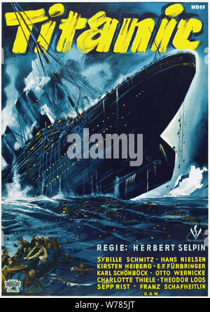 Filmplakat, Titanic, 1943 Stockfoto