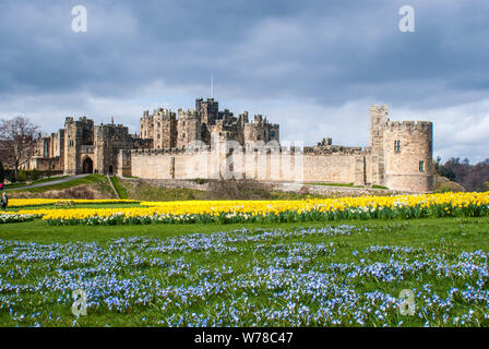 Alnwick Castle Stockfoto