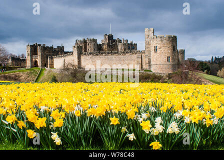 Alnwick Castle Stockfoto