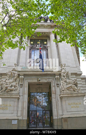 London, Großbritannien - 23 Mai 2016: Australien Haus, Strang, diplomatische Mission von Australien im Vereinigten Königreich, historisches Gebäude, das von Architekt Stockfoto