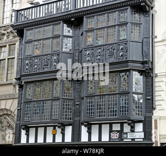 London, Großbritannien - 23 Mai 2016: Prinz Henry's Zimmer, 17 Fleet Street, Old style Gebäude Stockfoto