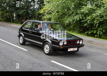 Motorisch Klassiker, historics, vintage Motoren und Collectibles 2019; Lytham Halle Verkehr zeigen, Sammlung von Autos & Oldtimer von gestern. Stockfoto