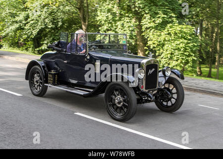 Motorisch Klassiker, vintage Motoren und Collectibles 2019; Lytham Halle Verkehr zeigen, vor Krieg Auto & Oldtimer von gestern. Stockfoto