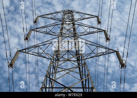 National Grid elektrische Pylon in Wouldham Kent Stockfoto