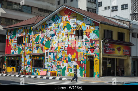 Gebäude Kunst, Kuala Lumpur Stockfoto