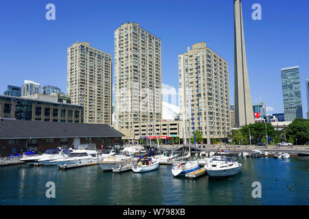Hafen - Front in Toronto, Ontario, Kanada, Nordamerika, Urlaubsparadies in einer sehr sicheren und sauberen Stadt Stockfoto