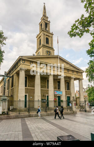 St John's Church, Waterloo wurde im Jahre 1822 erbaut - 24 von Francis Octavius Bedford konzipiert. Stockfoto