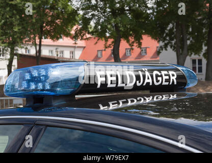 Feldjäger, die Militärpolizei der Bundeswehr, die Bundeswehr Stockfoto