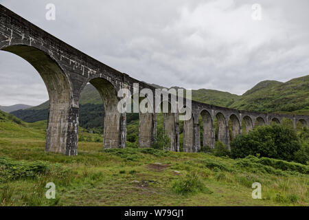 Glenfinnan Viaduct - Schottland, Vereinigtes Königreich Stockfoto