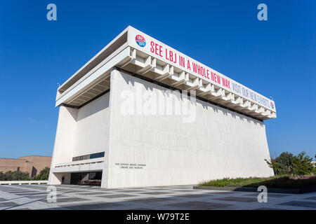 AUSTIN, TX/USA - 15. NOVEMBER: Die Lyndon Baines Johnson Bibliothek und Museum. Lyndon Johnson war der 36. Präsident der Vereinigten Staaten. November 15, Stockfoto