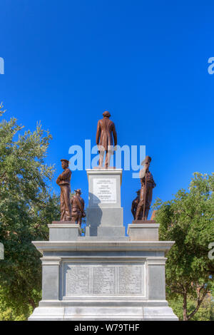 AUSTIN, TX/USA - 15. NOVEMBER: verbündete Soldaten Denkmal auf dem Gelände der Texas State Capitol Ehre verbündete Soldaten des amerikanischen Bürgerkrieges Stockfoto