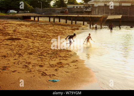 Strand Tag von São Sebastião fort. Stockfoto