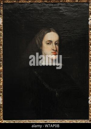 Carlos II (1661-1700). El llamado Hechizado. Rey de España. Anónimo Retrato, 1676-1700. Museo de Historia. Madrid. España. Stockfoto