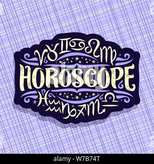 Vektor logo für Astrologie Horoskop Stock Vektor