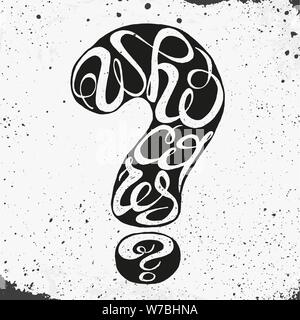 Wer sich interessiert. Positiver Text. Motivation Zitat. Hand inspirational gezeichnet und Motivation Phrase. Konzeptionelle Schrift, Kalligraphie. Stock Vektor